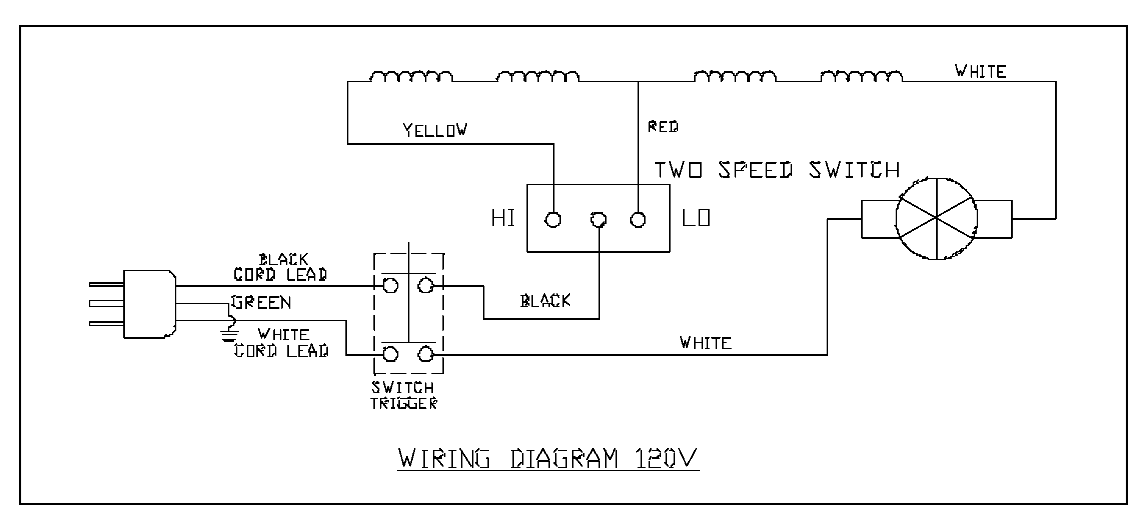 Default 2 Diagram and Parts List for PC7723 Type 3 Porter Cable Band Saw